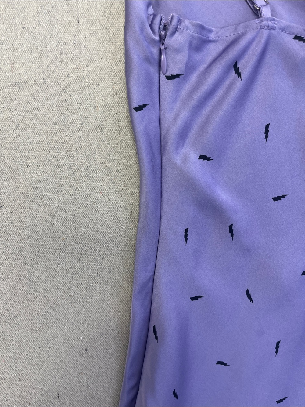 Forever 21 Lavender Satin Slip Dress Small Cowl Neck Mini Party Dress - Picture 10 of 14